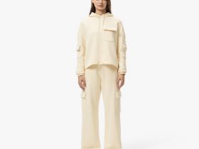 Женские хлопковые спортивные брюки Lacoste свободного кроя