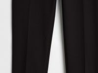 Прямые брюки с эластичным поясом, Черный