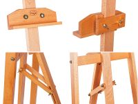 Мольберт Гамма Лира "Студио-01С", бук, с ручным подъемом