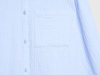 Рубашка из муслина для девочек, Голубой