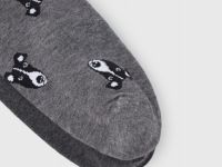 Носки с жаккардовым рисунком, 2 пары, Серый