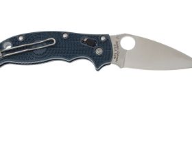 Складной нож Spyderco Manix 2 Lightweight Dark Blue, сталь Crucible CPM® S110V™, рукоять пластик FRCP, синий