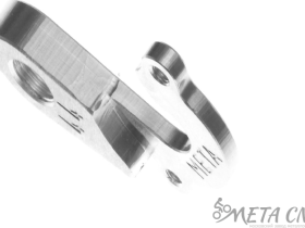 Держатель заднего переключателя "петух" Meta №44 фрезерованный (серебристый)
