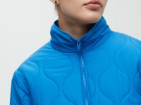 Стеганая утепленная куртка с воротником-стойкой