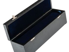 Подарочная шкатулка для ножа с двойным дном, дуб, лак