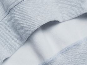 Толстовка с принтом и воротником на молнии, Серый