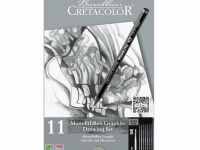 Набор для набросков и эскизов Cretacolor "MONOLITH Box" в металлическая коробка
