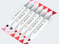 Набор маркеров для скетчинга MESHU 6 цв, розовые цвета