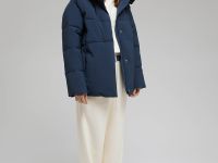 Куртка oversize силуэта с капюшоном