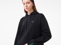 Женская толстовка Lacoste свободного кроя с капюшоном