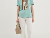 Футболка из хлопка с принтом