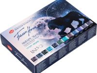 Набор акварели "Белые ночи" Грануляция 12 цв*2,5 мл, в пластиковой коробке