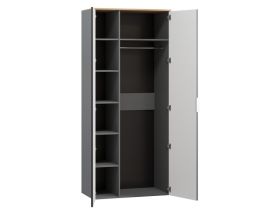 Распашной шкаф Енссон 2-90x210 Графитовый