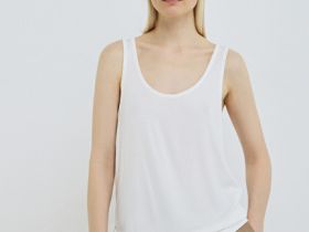 Майка свободного кроя, Белый