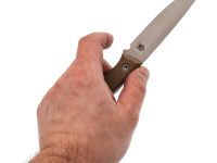 Фиксированный нож Град Горький Оса, сталь AUS-10Co, рукоять G10, песочный