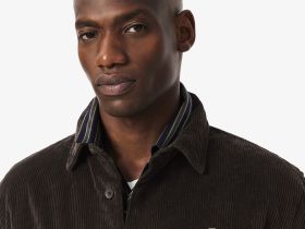 Мужская вельветовая верхняя рубашка Lacoste