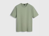 Базовая футболка с необработанным краем, Зеленый