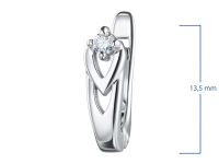 Серьги из белого золота с бриллиантами э0901сг06210502