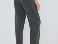 Брюки с ремнём и стрелками, Серый