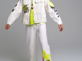 Куртка текстильная джинсовая для девочек