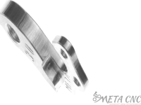 Держатель заднего переключателя "петух" Meta №30 фрезерованный (серебристый)
