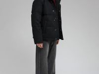 Стеганый пуховик с натуральным пухом