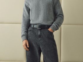 Свободные джинсы Baggy, Серый