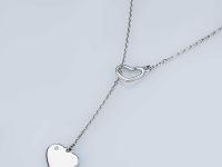 Колье из белого золота с бриллиантом э4701кл03210508