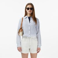 Женская рубашка Lacoste из смеси льна