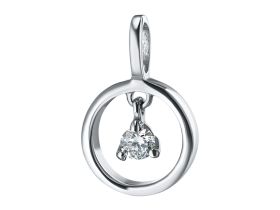 Подвеска из серебра с бриллиантом э0601пд05170900