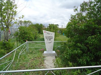 Могила партизана В.Я.Рудометова