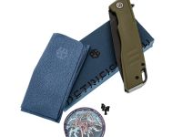 Складной нож Petrified Fish Loco PFB02GRDW, сталь D2, рукоять G10 зеленый