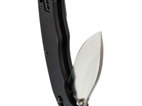 Складной нож Obertech ns-01 thumb stud satin, сталь VG-10, рукоять G10, черный