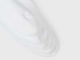 Базовые короткие носки, 5 пар, Белый