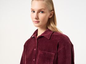 Женская рубашка Lacoste свободного кроя