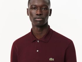 Мужское поло Lacoste L.13.12 классического кроя из хлопка