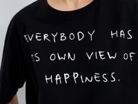 Футболка с принтом из хлопка