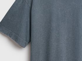 Базовая футболка с эффектом стирки, Серый