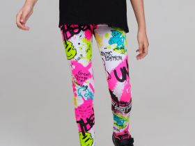 Брюки трикотажные для девочек (легинсы), 2 пары в комплекте