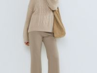 Расклёшенные брюки, Коричневый