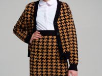 Комплект трикотажный для девочек: кардиган, юбка