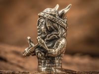 Бусина для темляка Валькирия, мельхиор