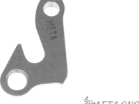 Держатель заднего переключателя &quot;петух&quot; Meta №216 фрезерованный (серебристый)