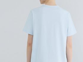 Футболка с принтом, Голубой