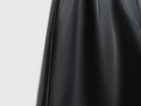 Шорты из искусственной кожи, Черный