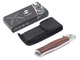 Нож складной Stinger FK-9903, сталь 3Cr13, рукоять древесина красного дерева