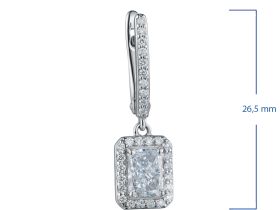 Серьги из белого золота э4712сг10220622