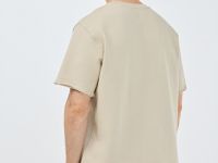 Футболка с текстовым принтом, Бежевый