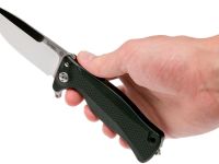 Нож складной LionSteel SR11A BS, сталь Uddeholm Sleipner®, рукоять алюминий (Black Solid® Aluminum)