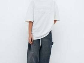 Футболка с объёмным принтом для девочек, Белый